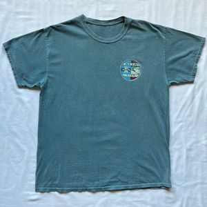 Blue 85 Teal Vintage Wash Alta Utah Skiing Shirt